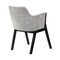 Armen Living Renzo Light Gray Fabric and Black Wood Dining Side Chairs, PK2 LCRESIBLGR - alternate 6